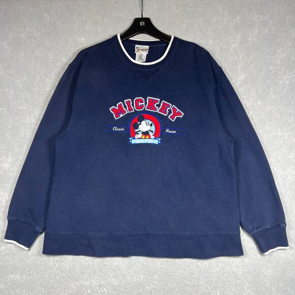 Mickey & Co. Other - Vintage 90's Disney Crewneck Classic Mickey Mouse Since 1928 Embroidered Large